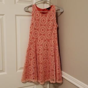 Coral Lace Dress